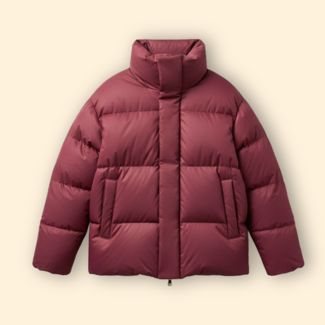 High Collar Quilted Padded Jacket For Women | Thalira
