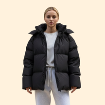 High Collar Quilted Padded Jacket For Women | Thalira