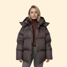 High Collar Quilted Padded Jacket For Women | Thalira