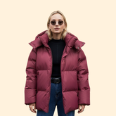 High Collar Quilted Padded Jacket For Women | Thalira