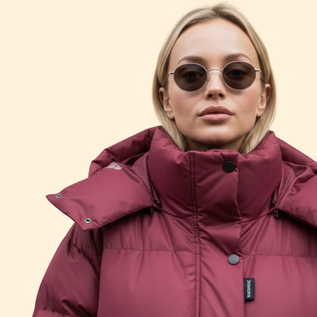 High Collar Quilted Padded Jacket For Women | Thalira