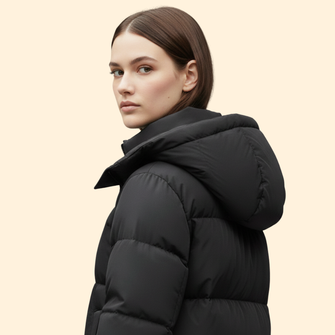 Long Hooded Padded Parka For Women | Ariela