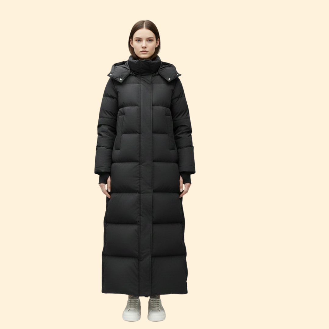 Long Hooded Padded Parka For Women | Ariela
