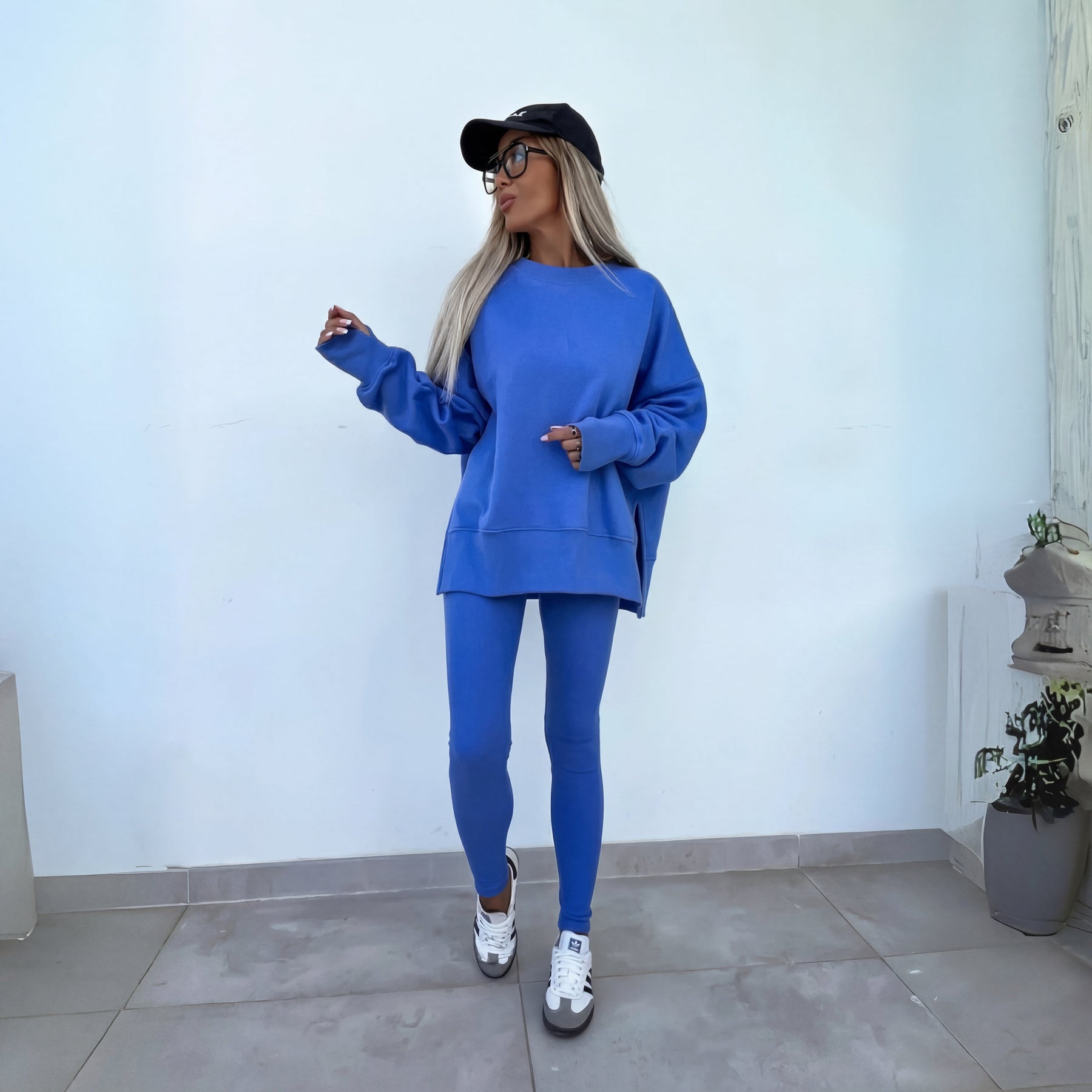 Long Sleeve Sweatshirt And Trousers Set For Women | Naomi