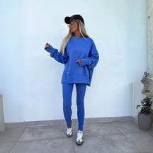 Long Sleeve Sweatshirt And Trousers Set For Women | Naomi