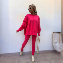 Long Sleeve Sweatshirt And Trousers Set For Women | Naomi