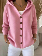 Hooded Button Cardigan for Women | Elowen