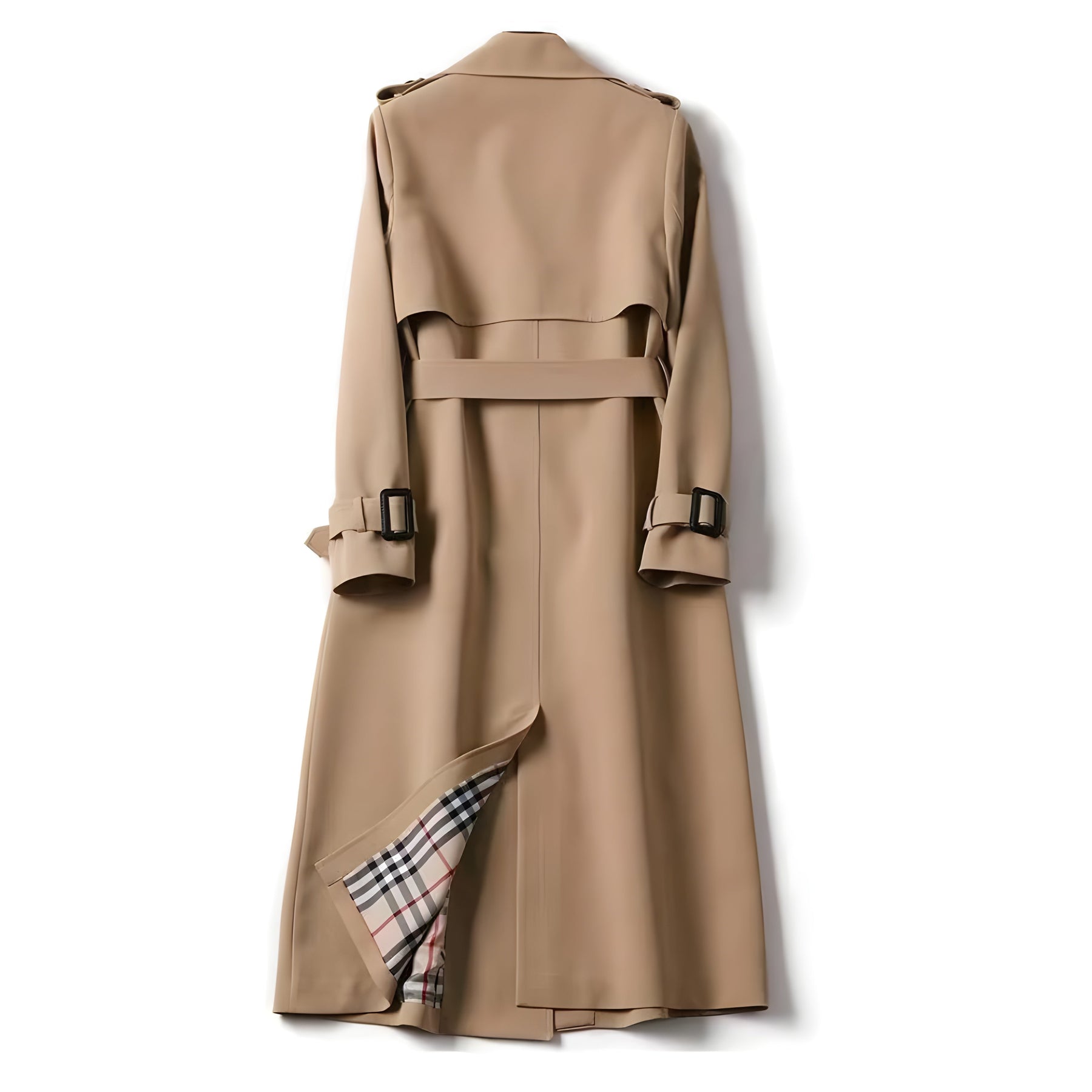 Belted Double Breasted Trench Coat for Women | Elara