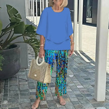 Printed Two Piece Co Ord Set For Women | Isadora