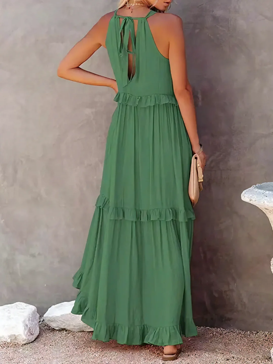 Tiered Ruffle Long Dress For Women | Lara