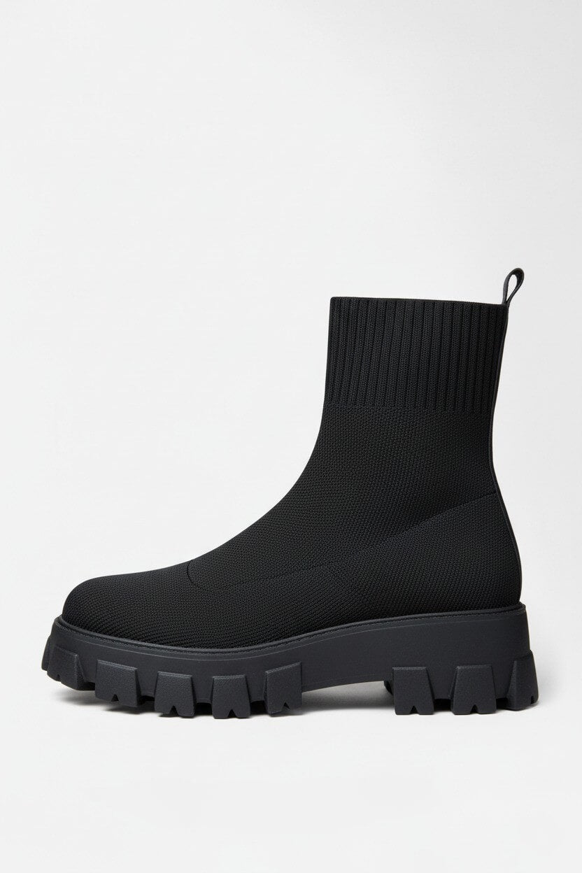 Chunky Sole Pull On Ankle Boots For Women | Virella