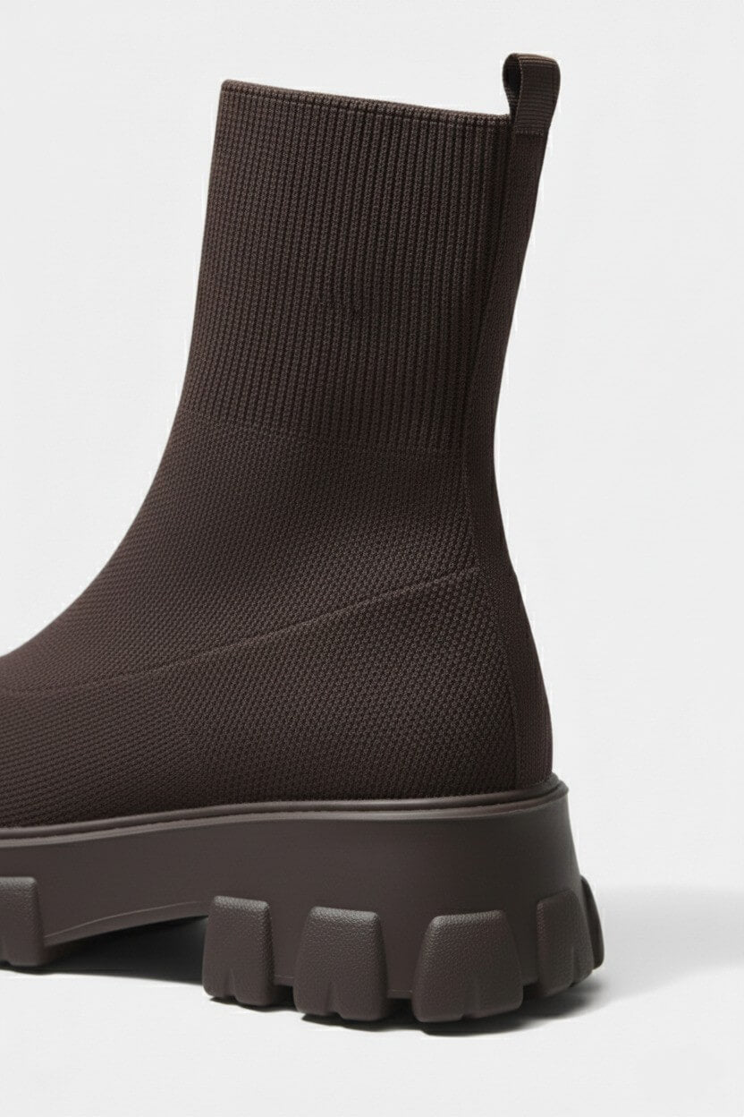 Chunky Sole Pull On Ankle Boots For Women | Virella