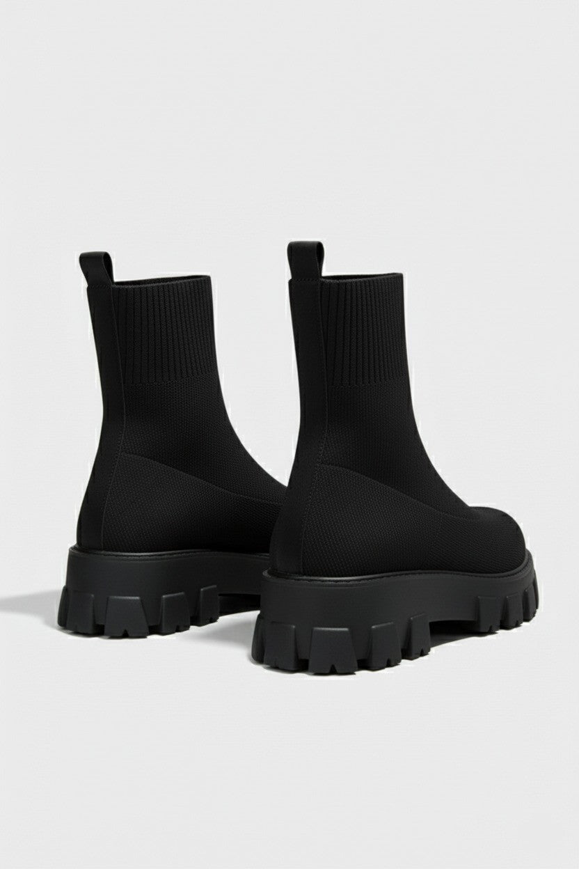 Chunky Sole Pull On Ankle Boots For Women | Virella