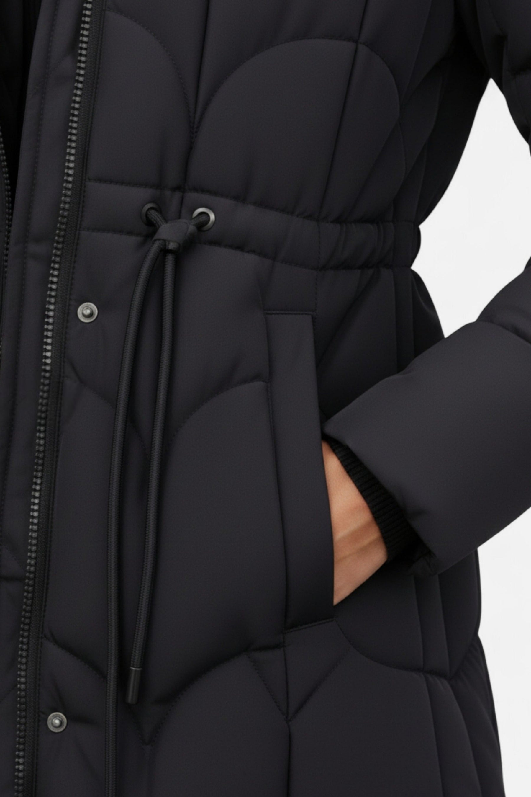 Long Hooded Puffer Coat For Women | Vaelisse