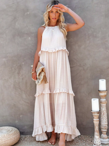 Tiered Ruffle Long Dress For Women | Lara