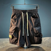 Utility Cargo Shorts With Buckle Detail For Men | Asher