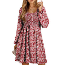 Casual Smocked Empire Waist A Line Dress For Women | Clarimelle