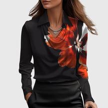 Draped Neck Elegant Blouse For Women | Vivienne
