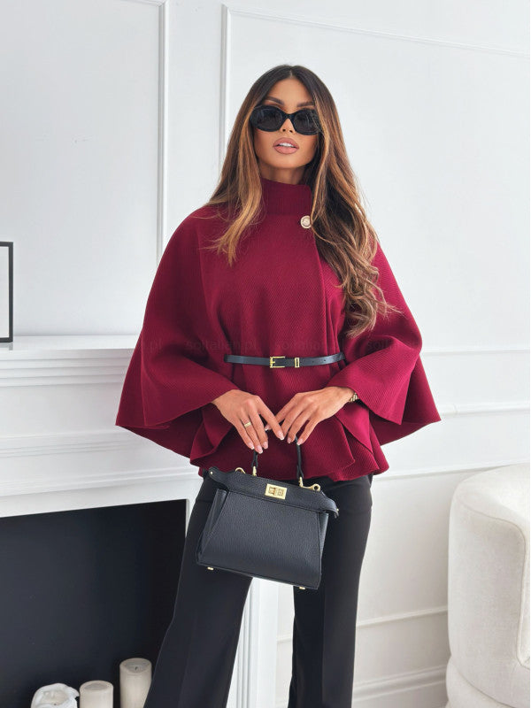Butterfly Sleeve Belted Jacket For Women | Janine