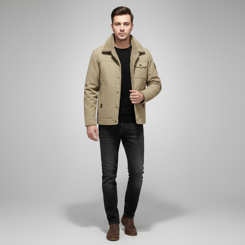 Utility Button Front Jacket for Men | Harrison