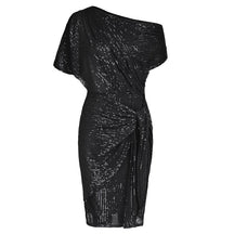 Elegant Off Shoulder Sequin Bodycon Dress For Women | Ariselle