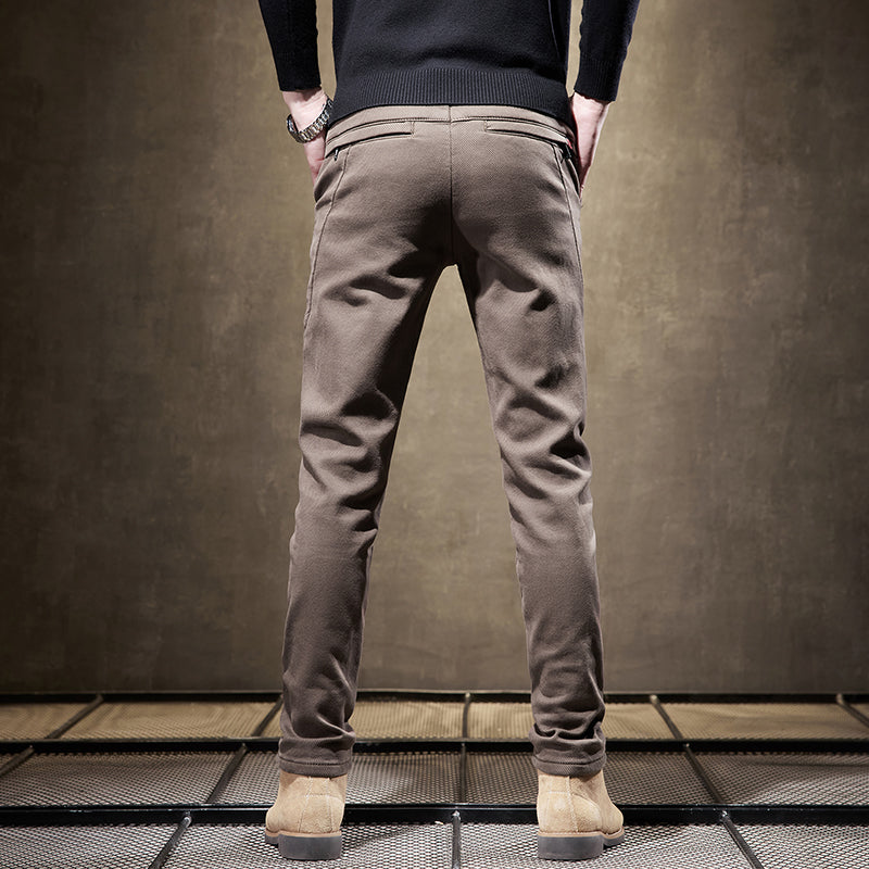 Slim Fit Stretch Trousers For Men | Adrian