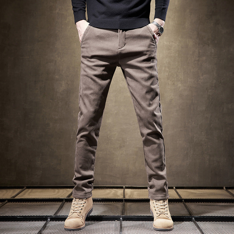 Slim Fit Stretch Trousers For Men | Adrian