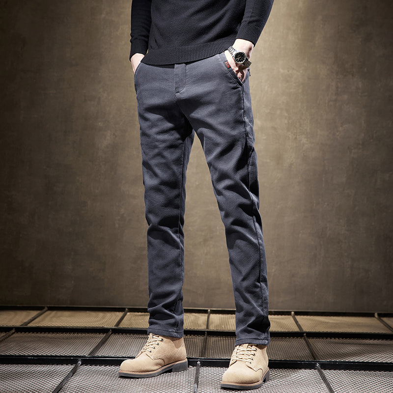 Slim Fit Stretch Trousers For Men | Adrian