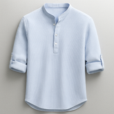 Textured Henley Shirt For Men | Caleb