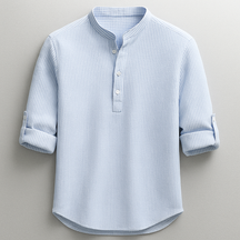 Textured Henley Shirt For Men | Caleb
