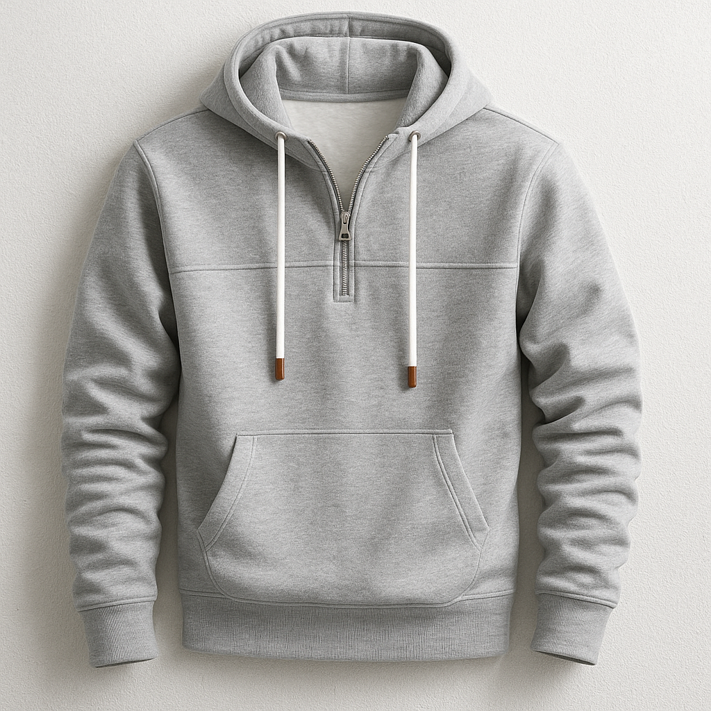 Quarter Zip Hooded Sweatshirt for Men | Nolan