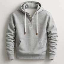 Quarter Zip Hooded Sweatshirt for Men | Nolan