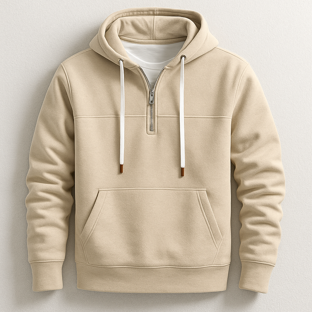 Quarter Zip Hooded Sweatshirt for Men | Nolan