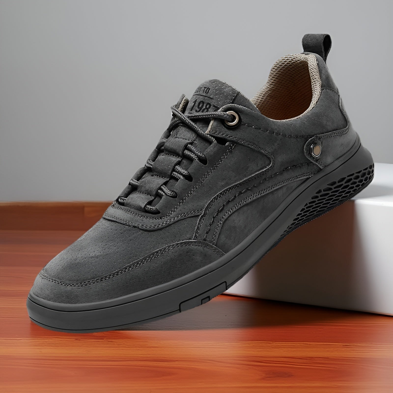Textured Lace Up Sneakers For Men | Ardent