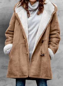 Hooded Toggle Long Coat For Women | Amanda