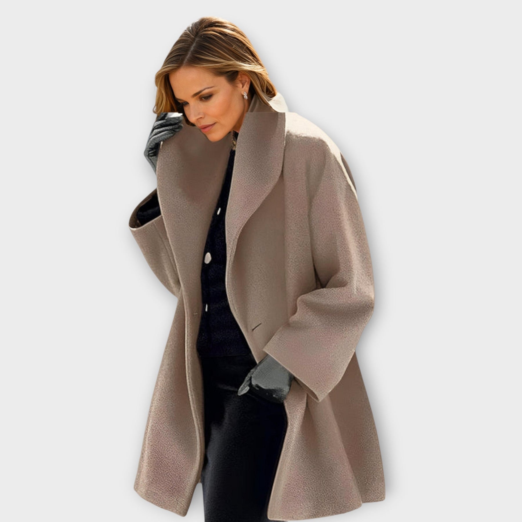 Elegant Long Coat For Women | Evelene