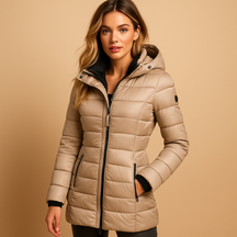 Lightweight Quilted Hooded Jacket For Women | Serelune