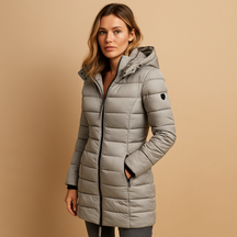 Lightweight Quilted Hooded Jacket For Women | Serelune