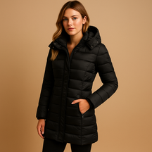 Lightweight Quilted Hooded Jacket For Women | Serelune