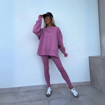 Long Sleeve Sweatshirt And Trousers Set For Women | Naomi