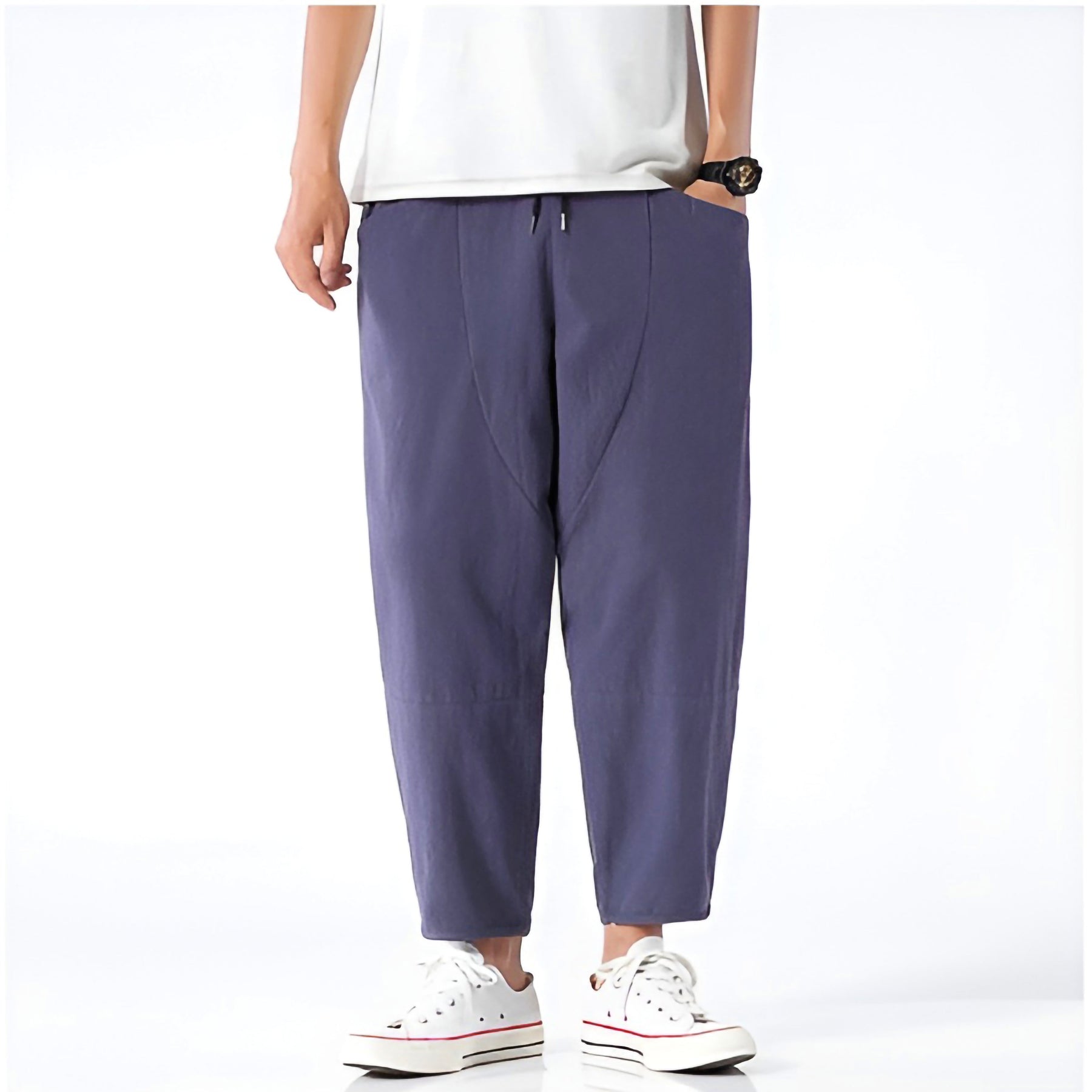Cropped Drawstring Trousers for Men | Ardent