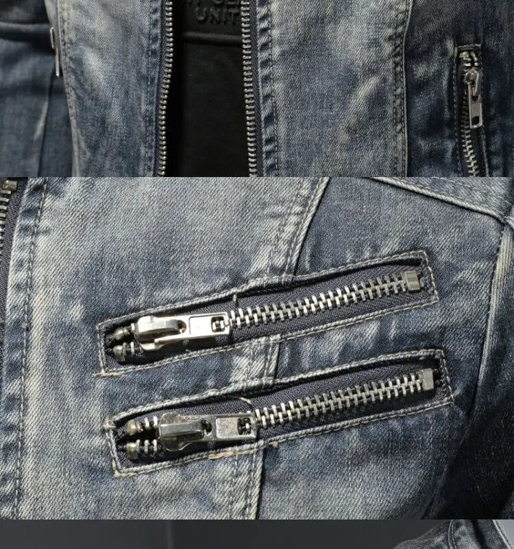 Retro Zip Front Jacket For Men | Matteo