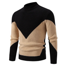 Colour-Block Knit Sweater for Men | Rowan